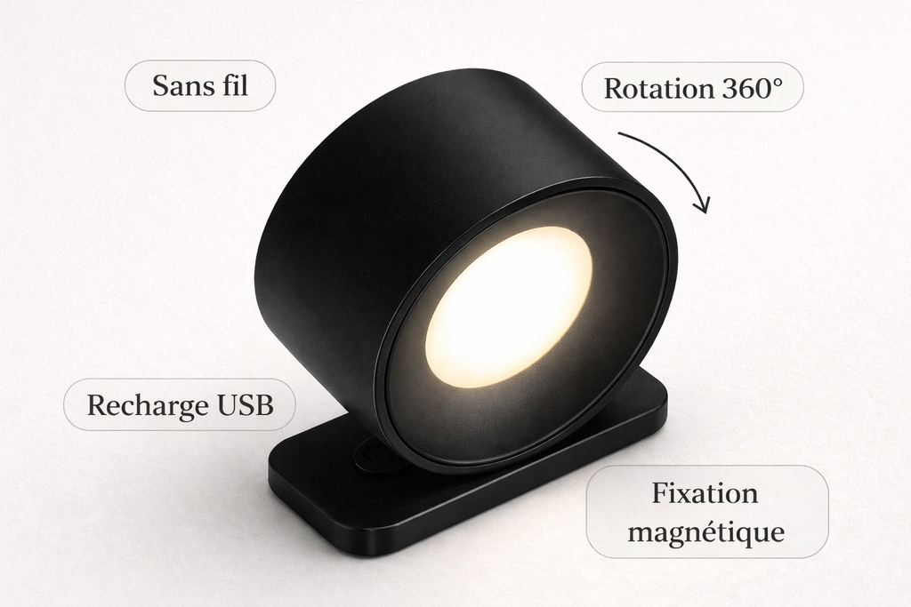 Lampe murale LED rechargeable