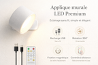 Lampe murale LED rechargeable