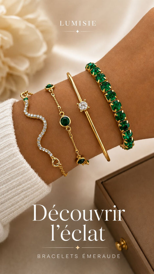 Bracelets Éclat d’Émeraude