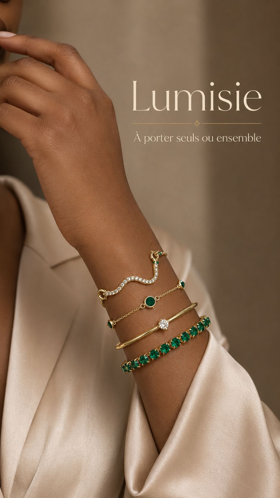 Bracelets Éclat d’Émeraude